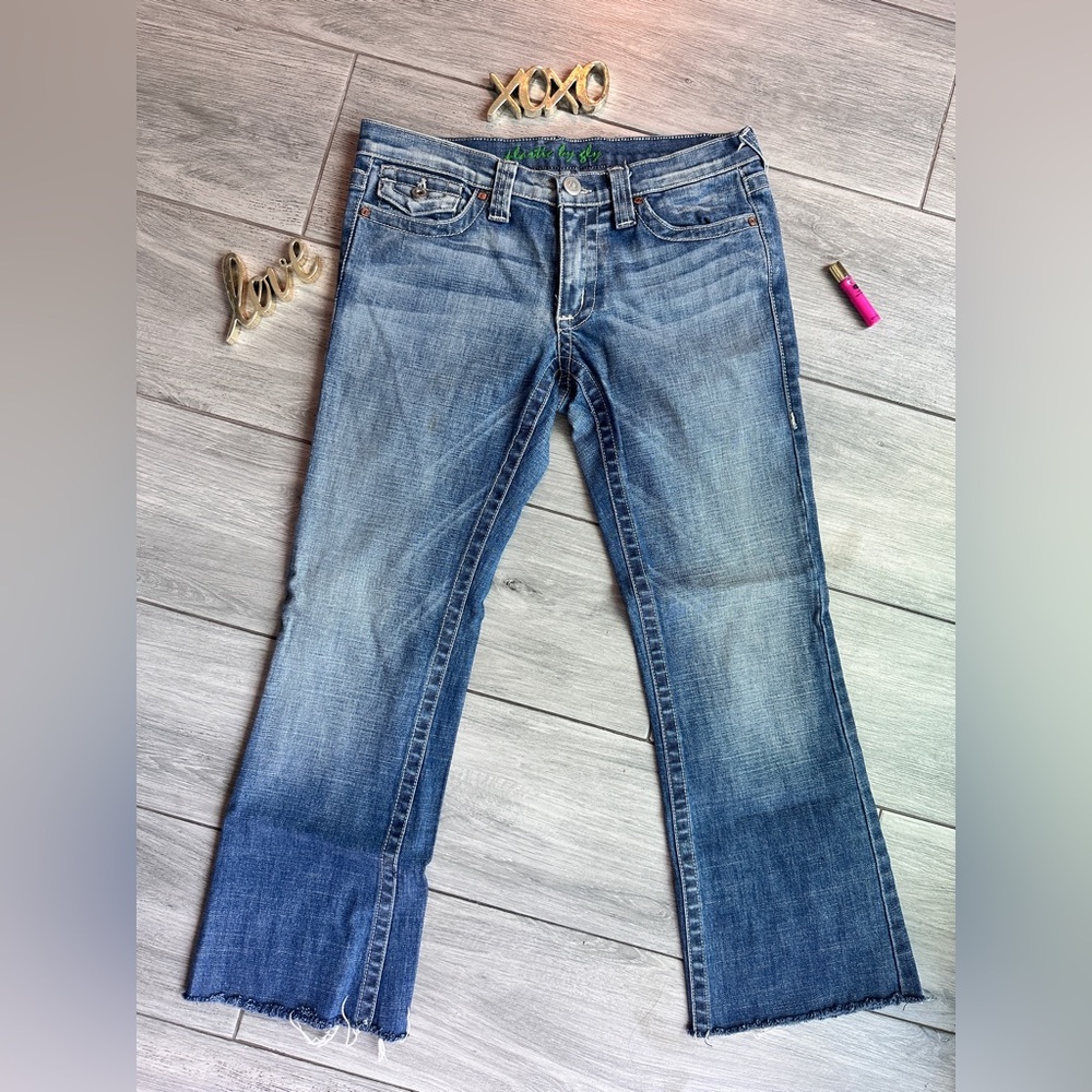 Plastic by Sly Juniors Boot Cut Denim Fit & Flare Jeans size 11 - Picture 1 of 8